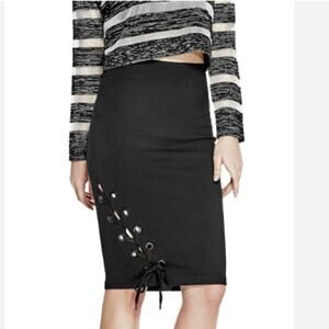 GUESS Pia Lace Up Pencil Skirt